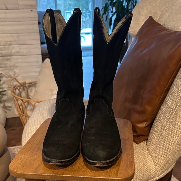 Durango Vintage Black Suede Western Boots main image 5